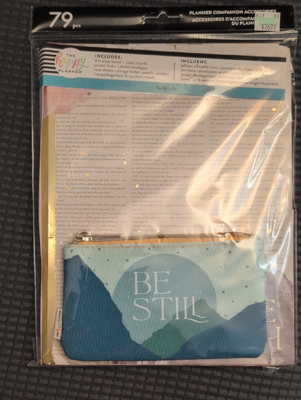 The Happy Planner Companion Accessories - Be Still Faith Edition